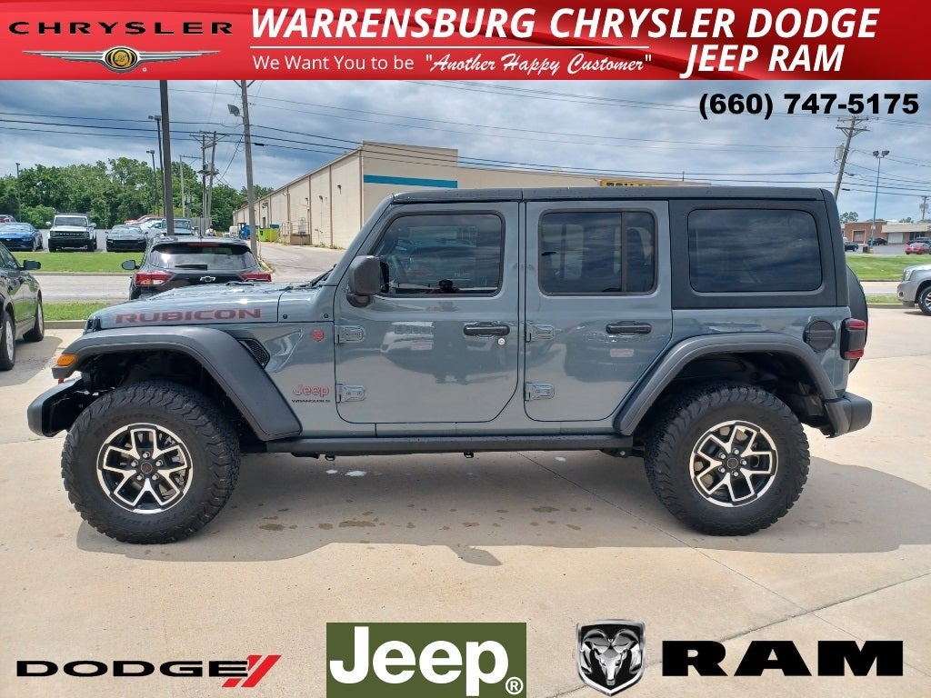 Used 2024 Jeep Wrangler 4-Door Rubicon with VIN 1C4PJXFN4RW131823 for sale in Kansas City